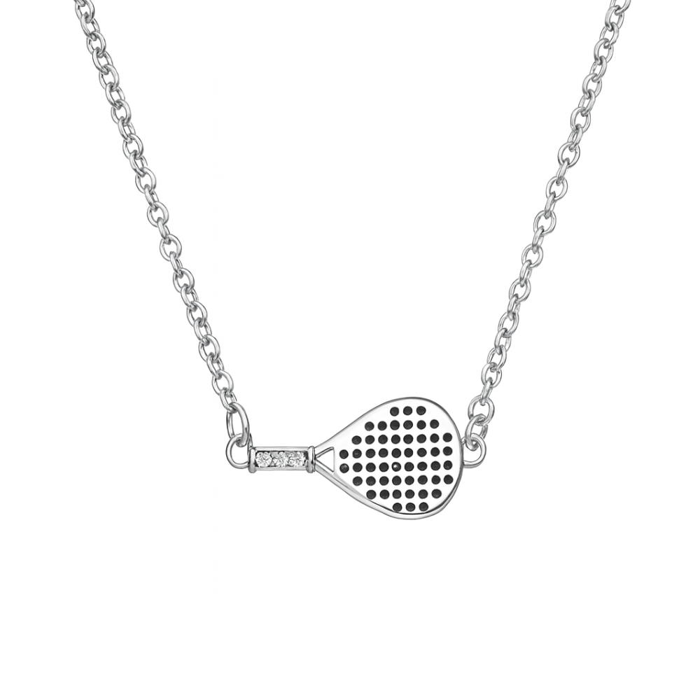Padel Silver Connector Necklace
