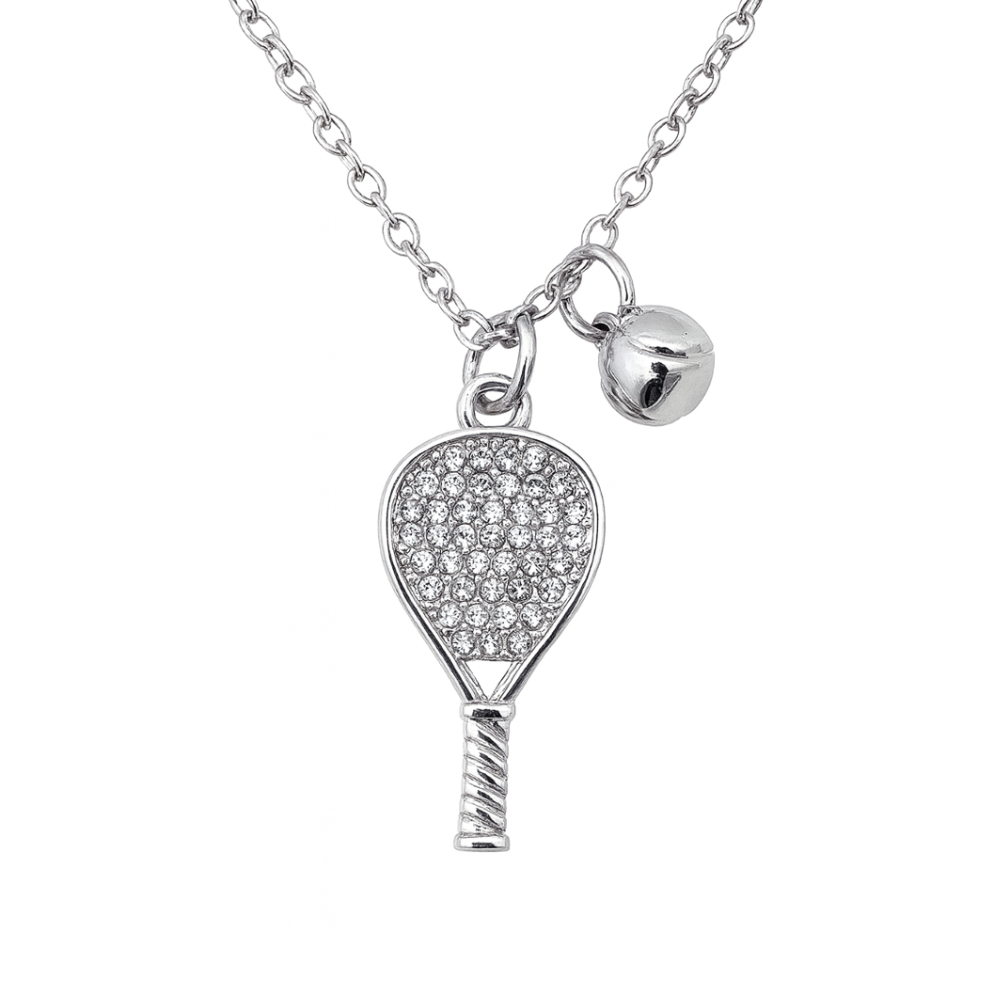 Padel Silver CZ Necklace