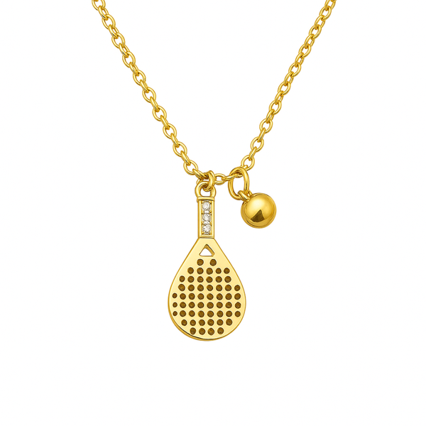 Padel Gold Hanging Necklace