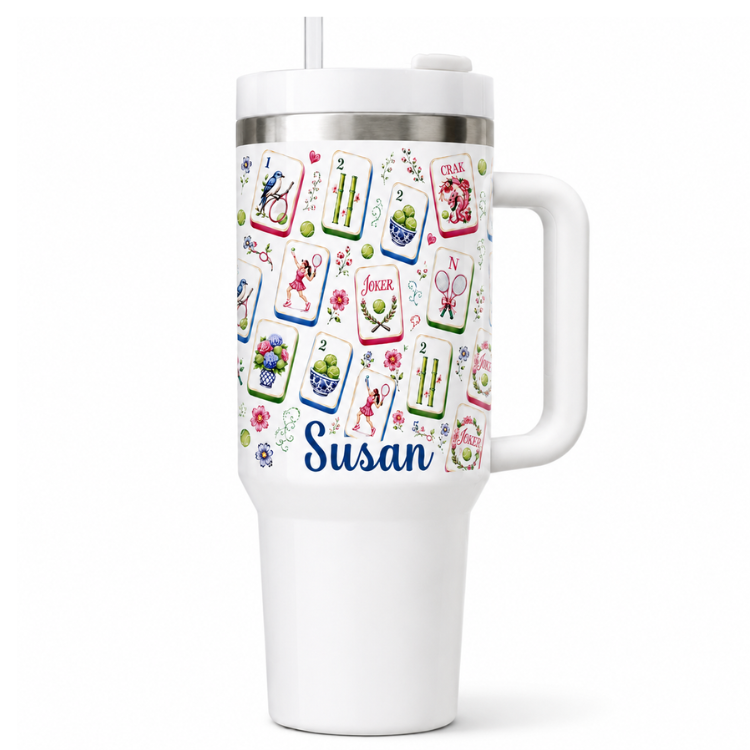 Personalized Tennis 40oz Tumbler