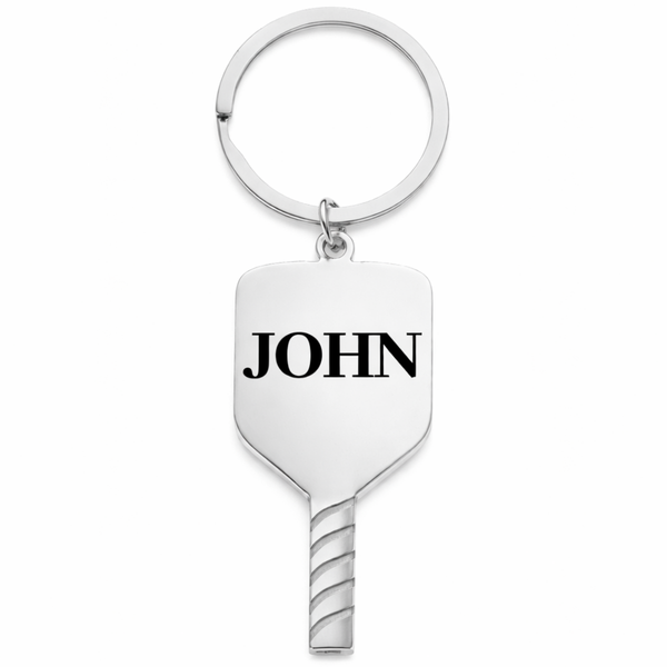 Personalized Pickleball Paddle Keychain