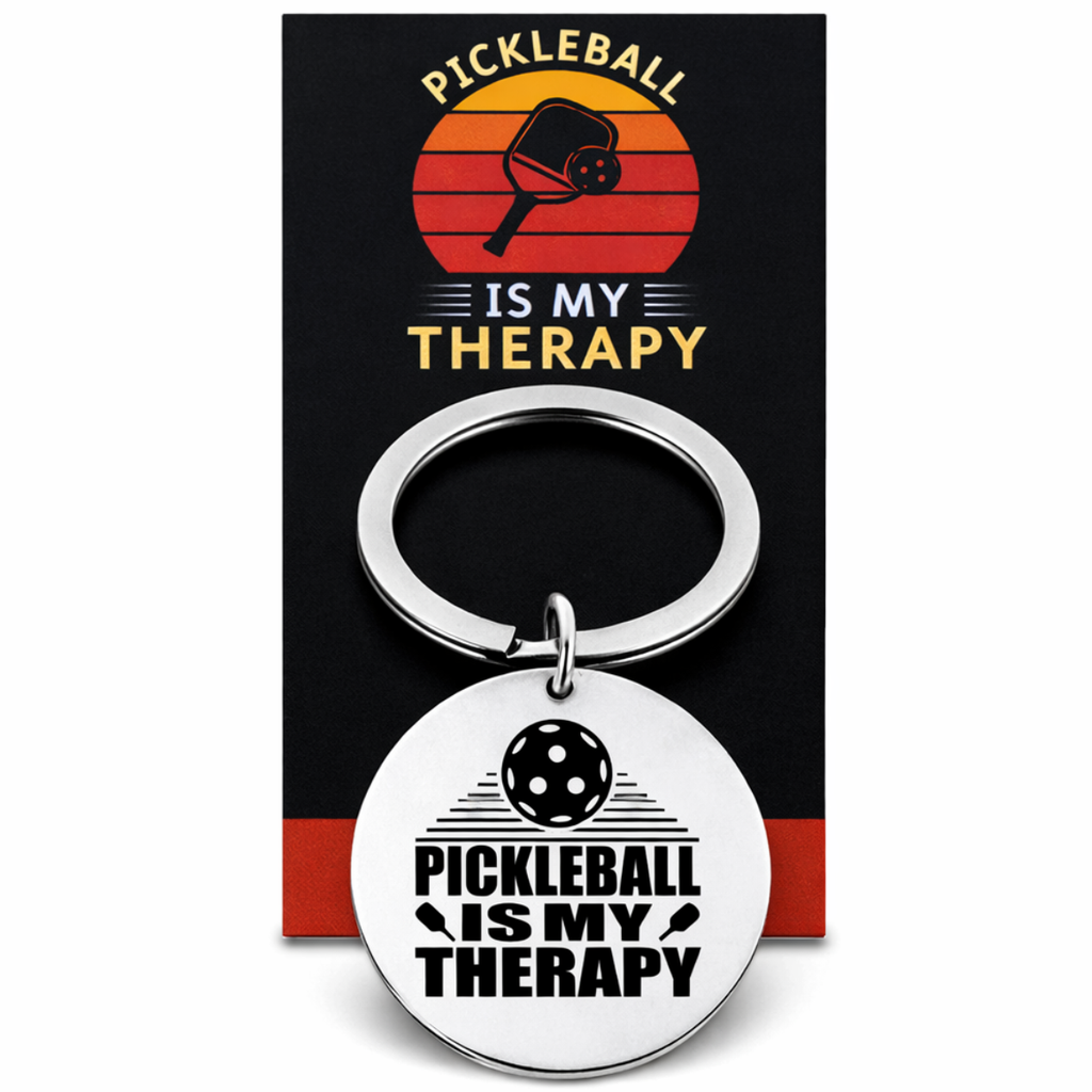 Pickleball is My Therapy Keychain