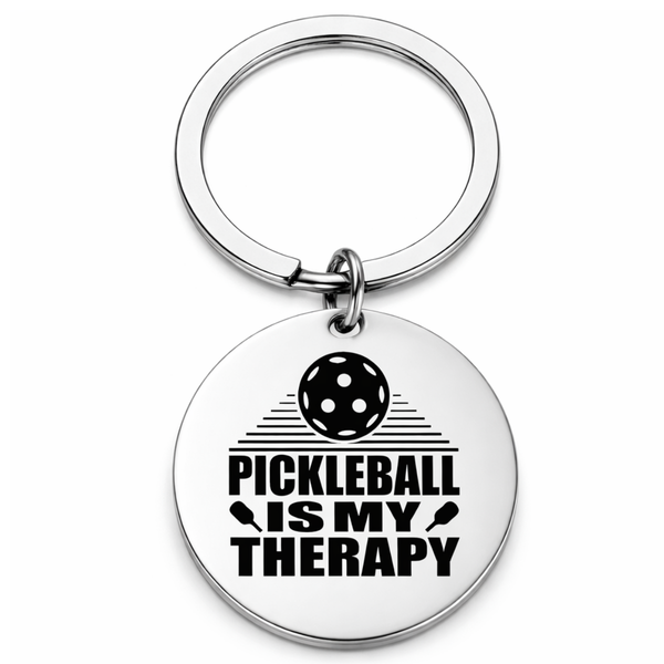 Pickleball is My Therapy Keychain