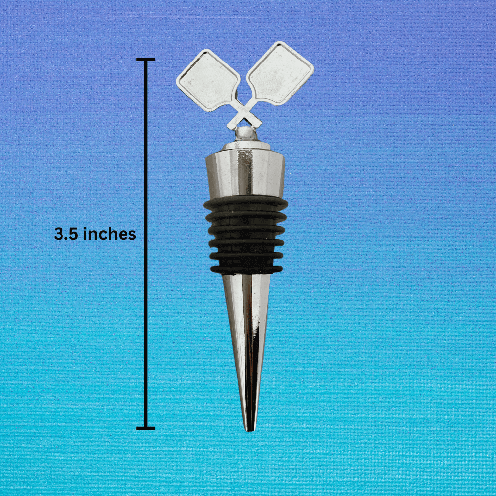 Pickleball Wine Stopper and Charms - Thumbnail 3