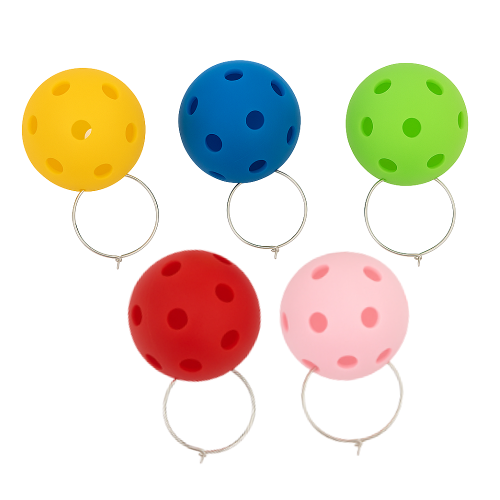 Pickleballs Wine Charms