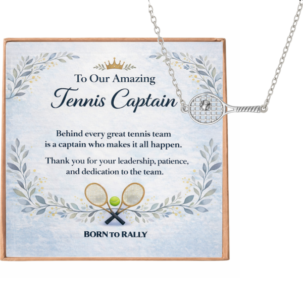 Tennis Captain Racket Necklace