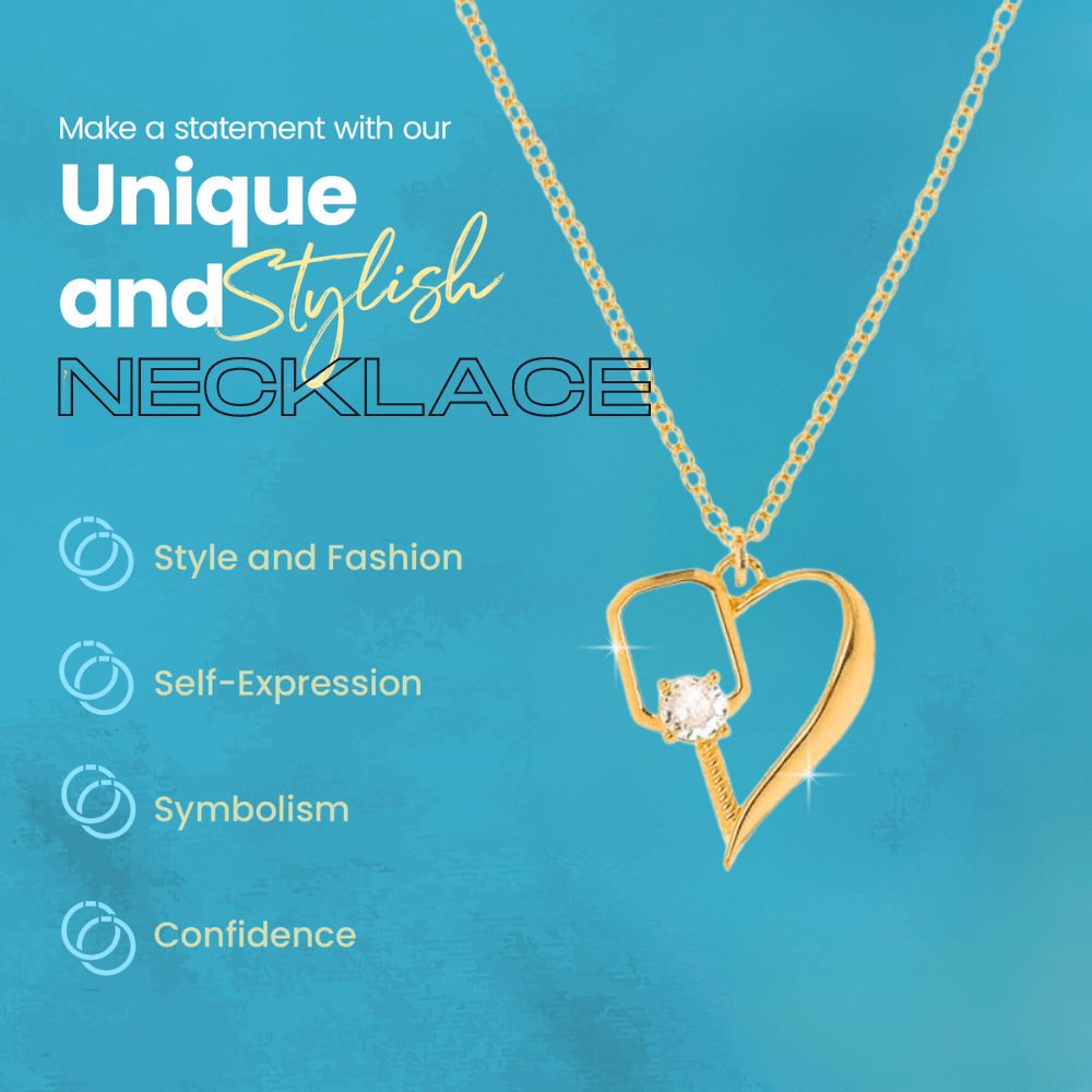 Gold Pickleball Heart Necklace Made in the USA Born to Rally