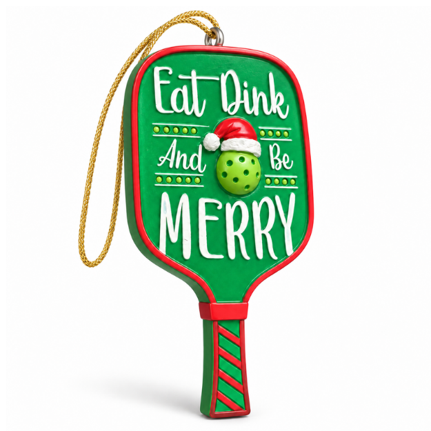 Pickleball Paddle Christmas Ornament