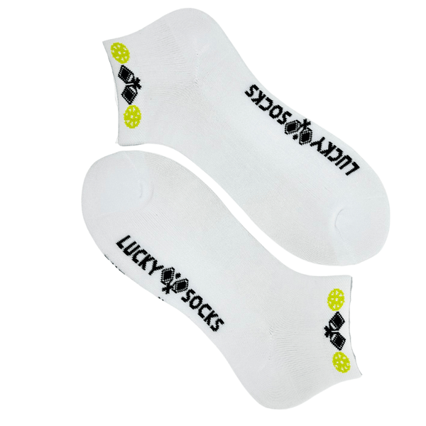 Pickleball Lucky Socks in White Color