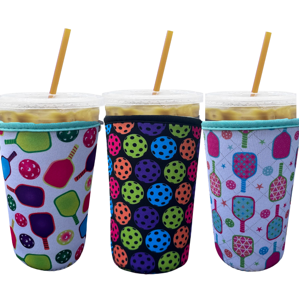 Pickleball Ice Coffee Sleeve