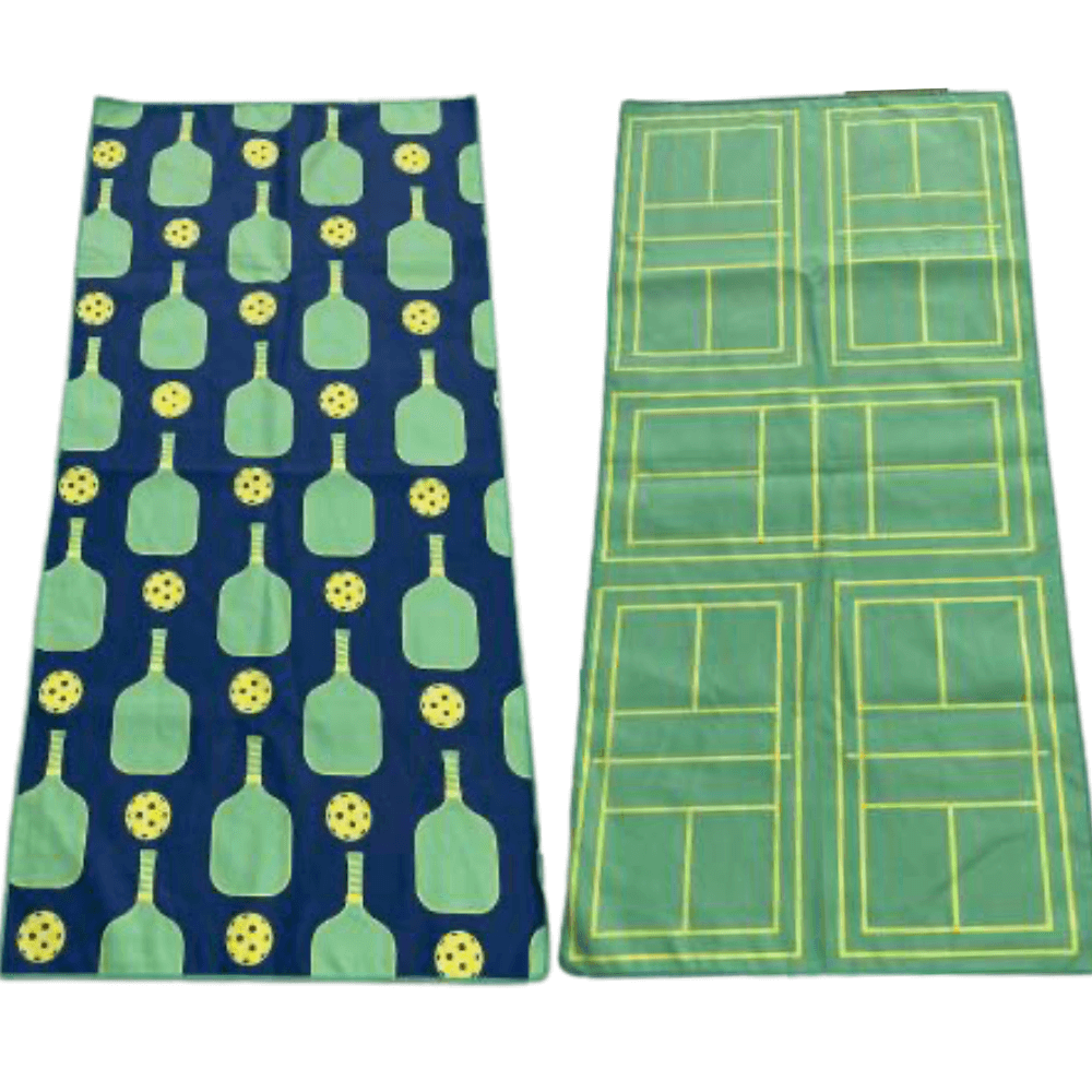 Pickleball Towel - Pink Microfiber & Cotton Towel | Born To Rally