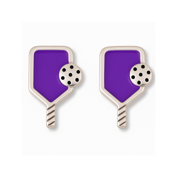 Pickleball Paddle Color Pop Stud Earrings
