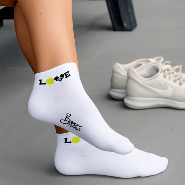 Pickleball Love Ankle Socks