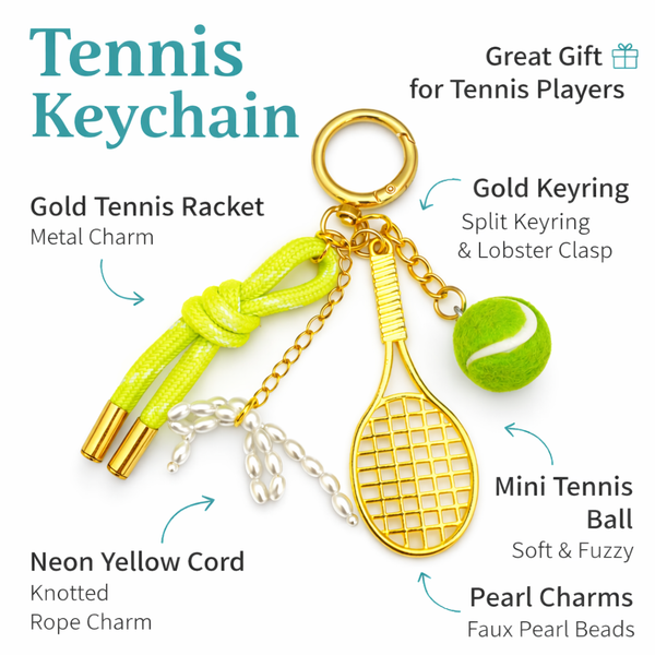 Tennis Bag Charms Keychain