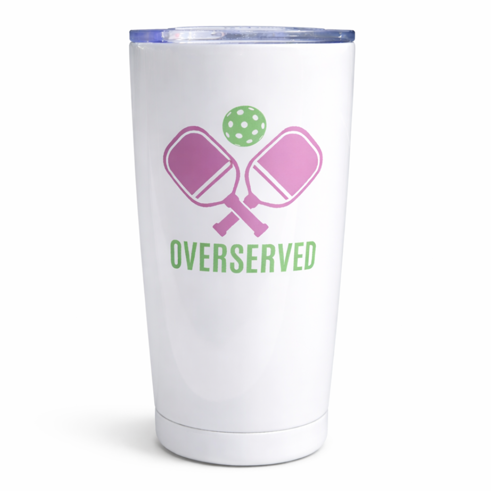 Pickleball 20oz Tumbler - Over Served