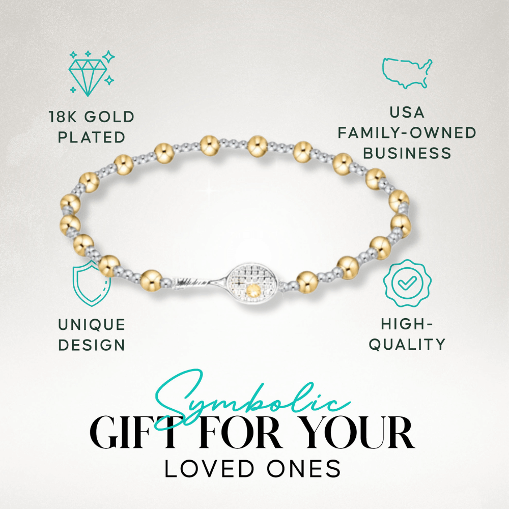 BELJOY: DREAMS BEADED CHARM TENNIS NECKLACE main image 0