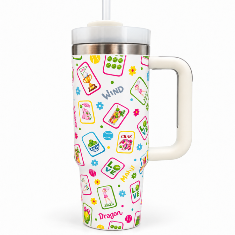 Tennis & Mahjong 30oz Tumbler