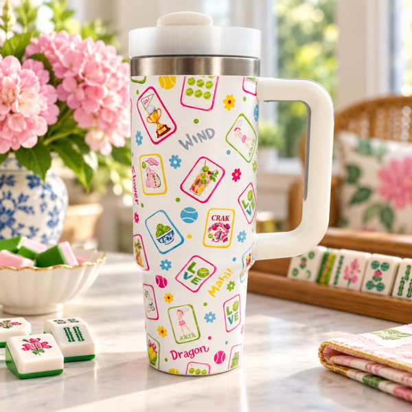 Tennis & Mahjong 30oz Tumbler