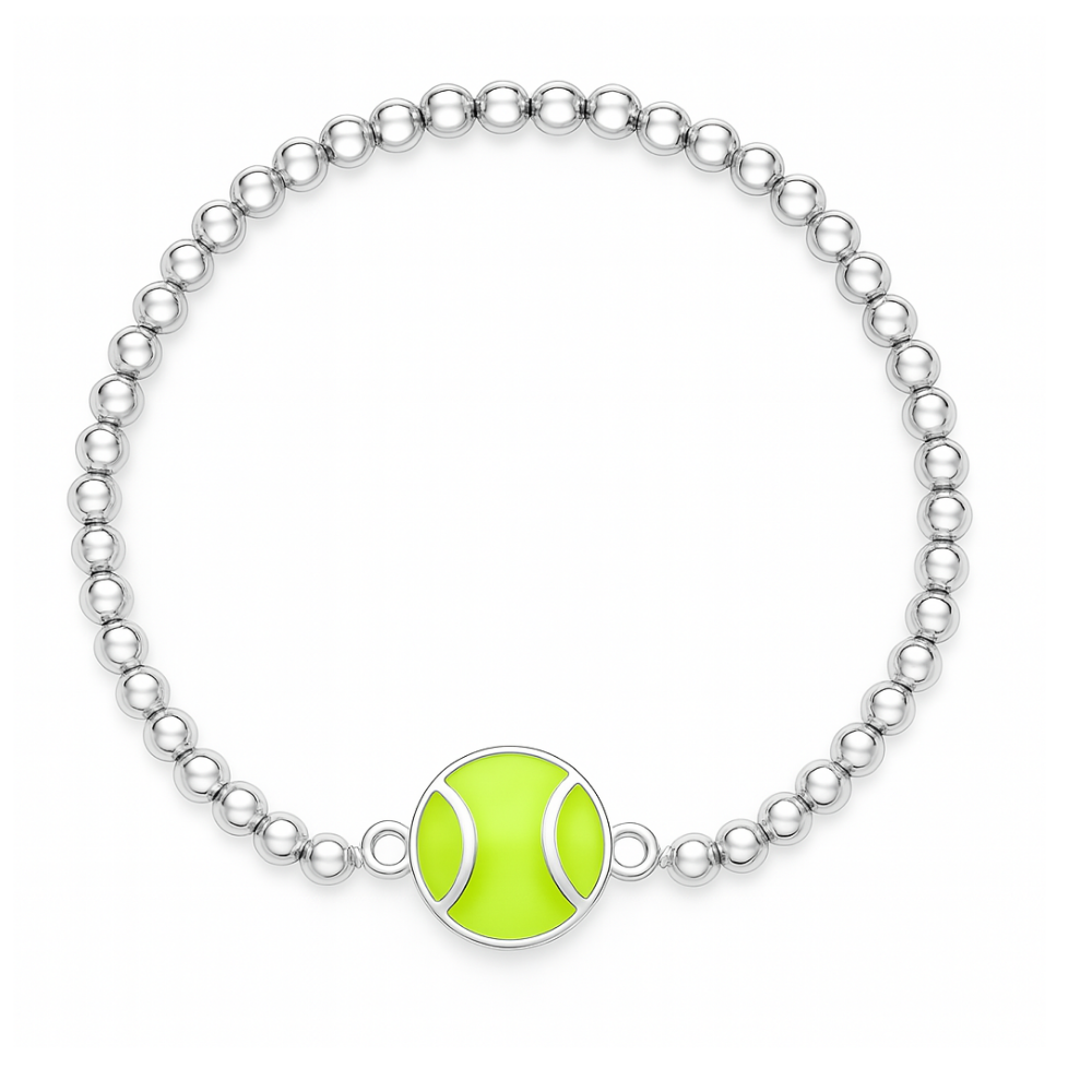 Tennis Ball Beaded Bracelet