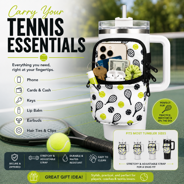 Tennis Water Bottle Pouch