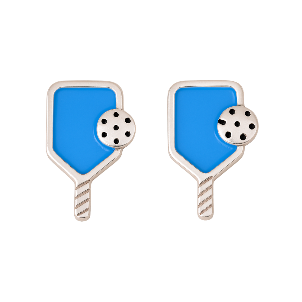 Pickleball Paddle Color Pop Stud Earrings