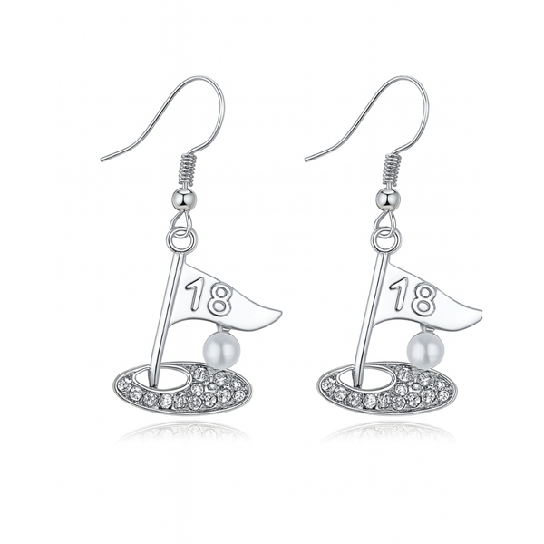 Golf Flag Earrings