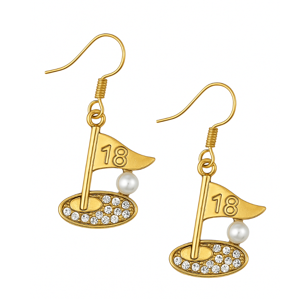 Golf Flag Earrings