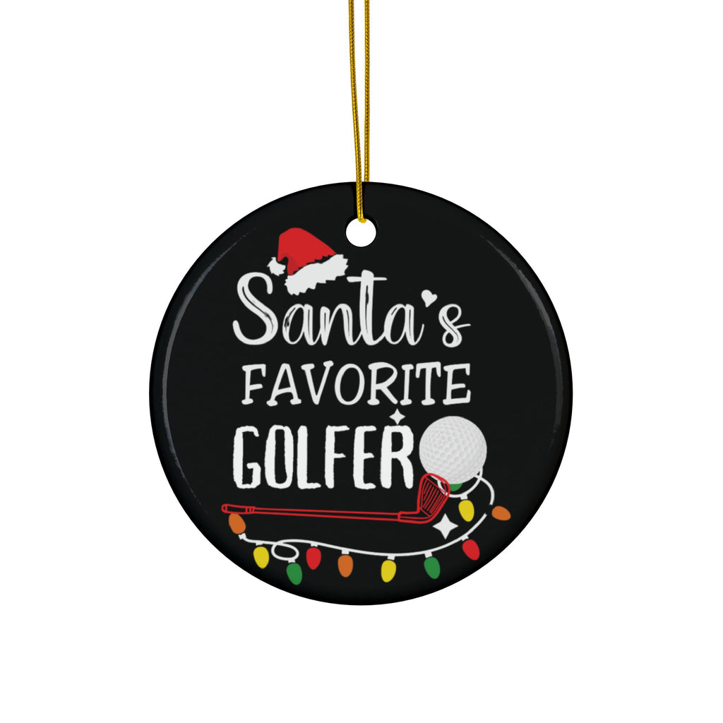 Golf Ornament, Santas Favorite Golfer