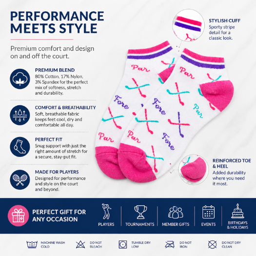 Golf Multi Colored Socks