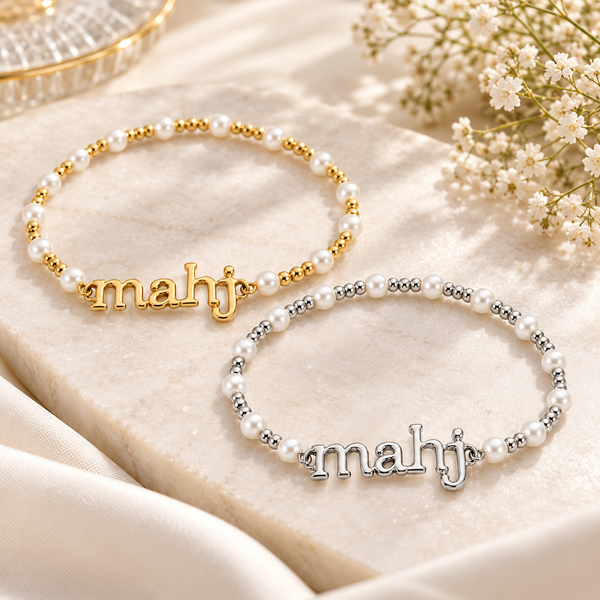 Mahj Pearl Bracelet – Born to Rally mahjong gift, photo 2