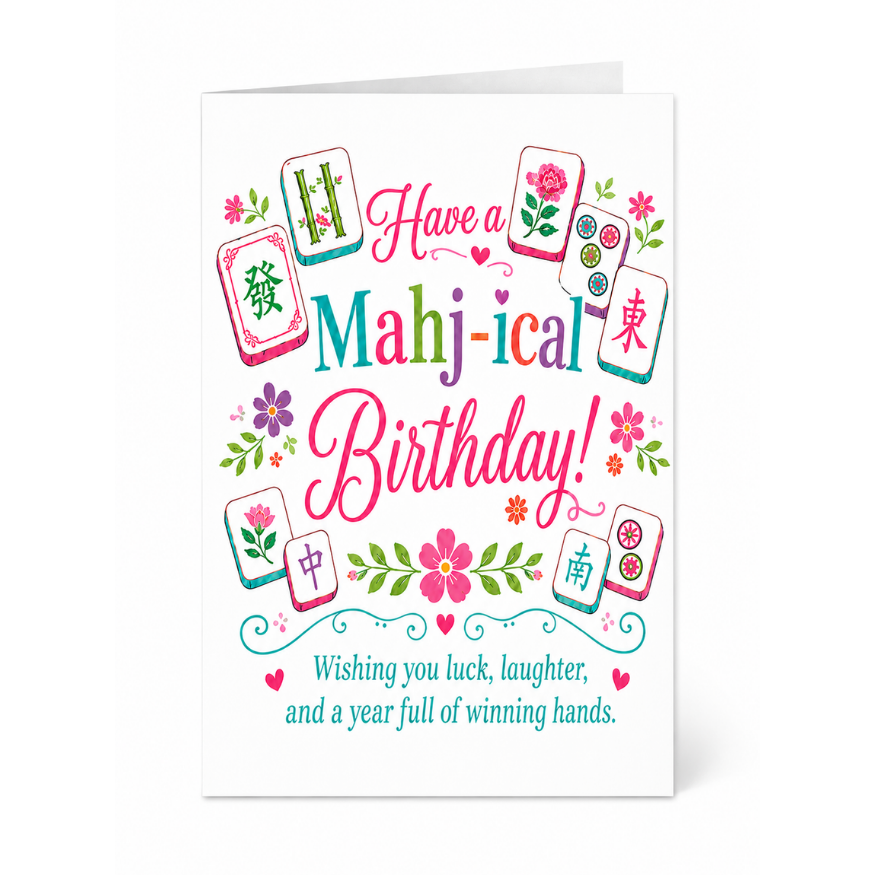Mahjical Birthday Card