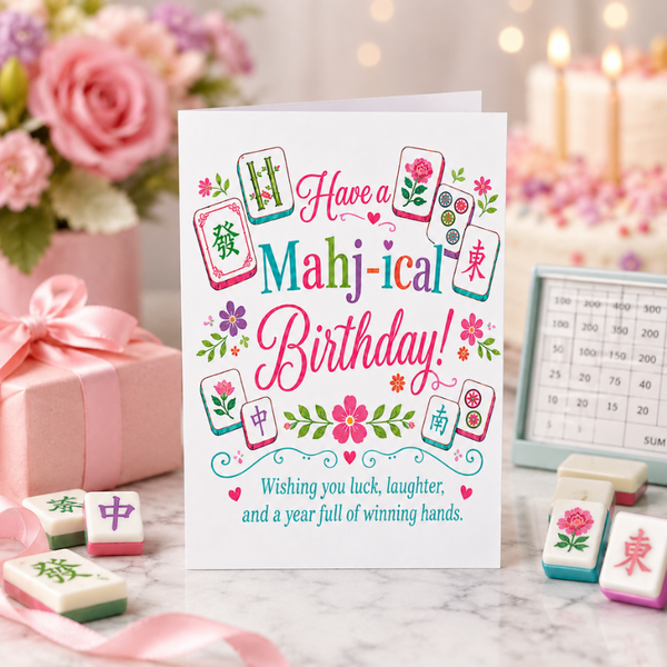 Mahjical Birthday Card