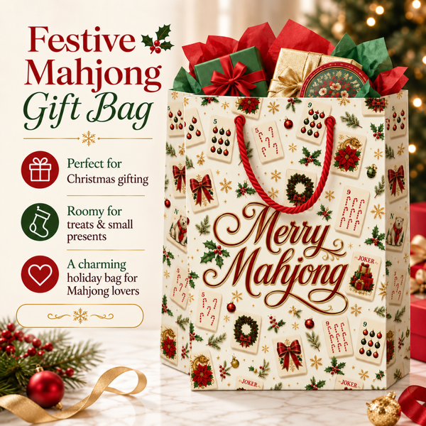 Merry Mahjong Christmas Gift Bag