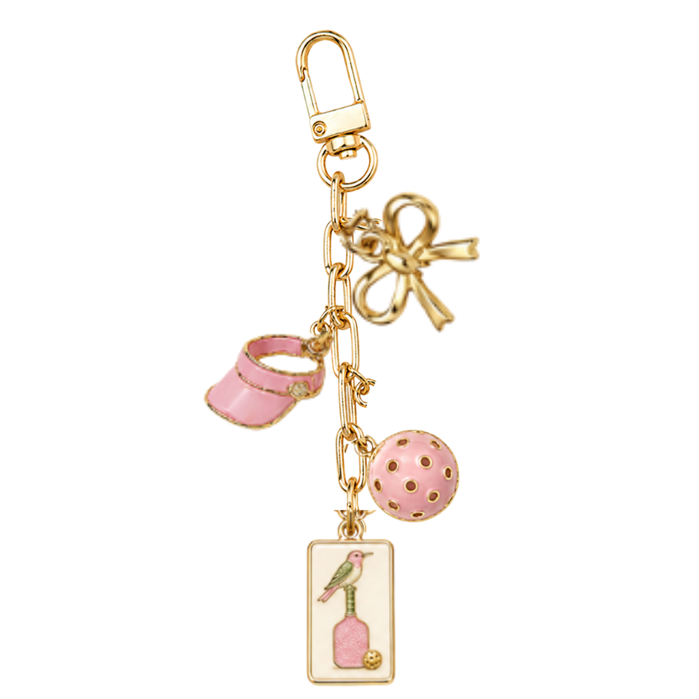 Bird Bam Pickleball Bag Charm Keychain