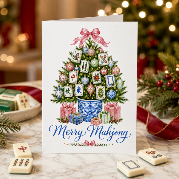 Merry Mahjong Christmas Card