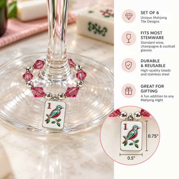 Mahjong Wine Charm