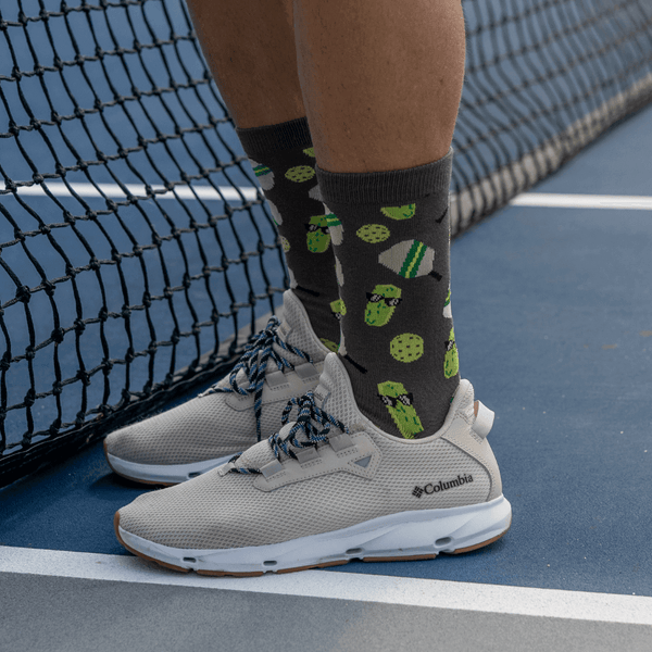 Bamboo Pickleball Socks in Gray Color