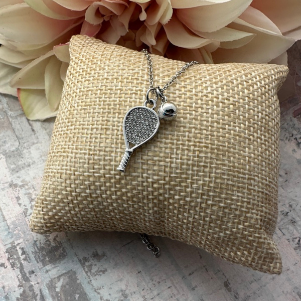 Padel Silver CZ Necklace