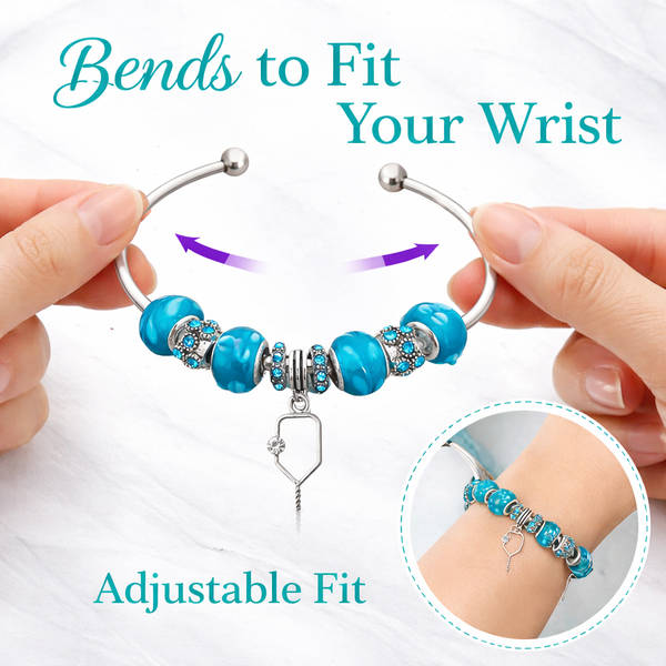 Pickleball Blue Rally Bracelet