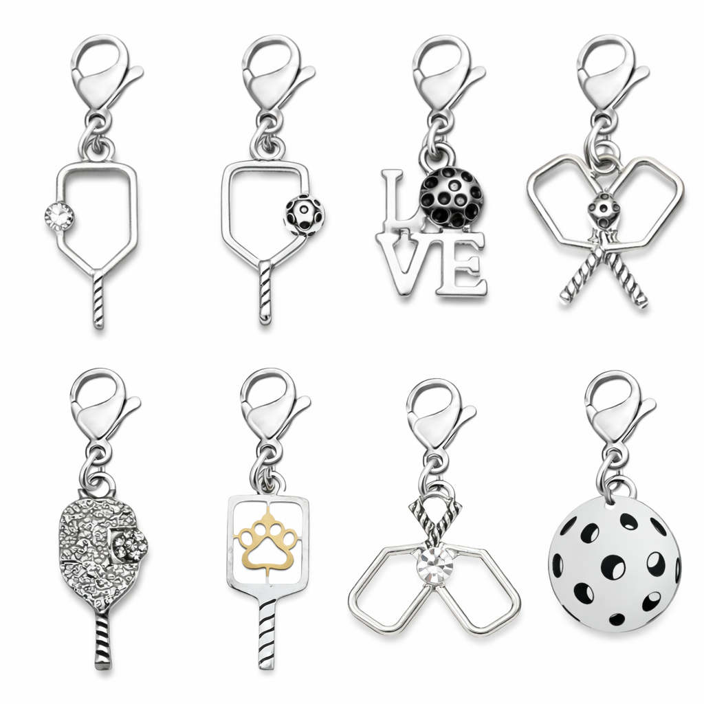 Pickleball Paddle Clip On Charms