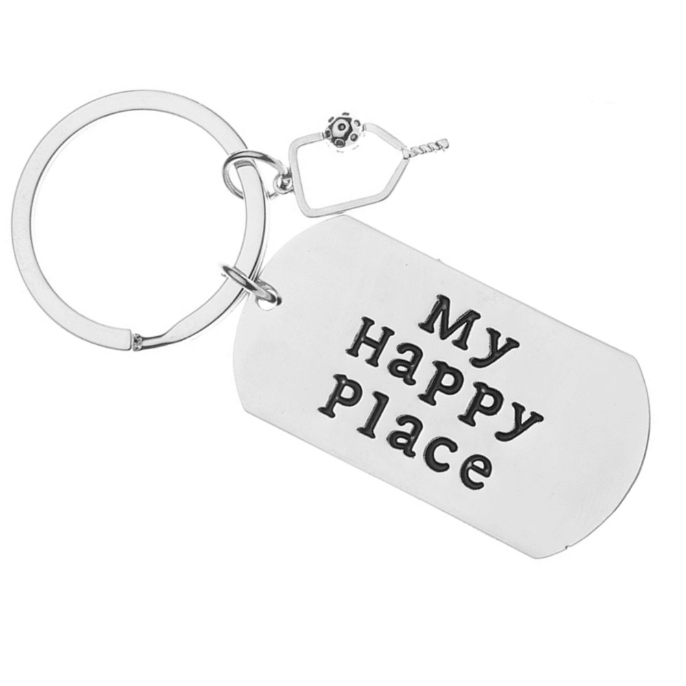 Pickleball Keychain - My Happy Place
