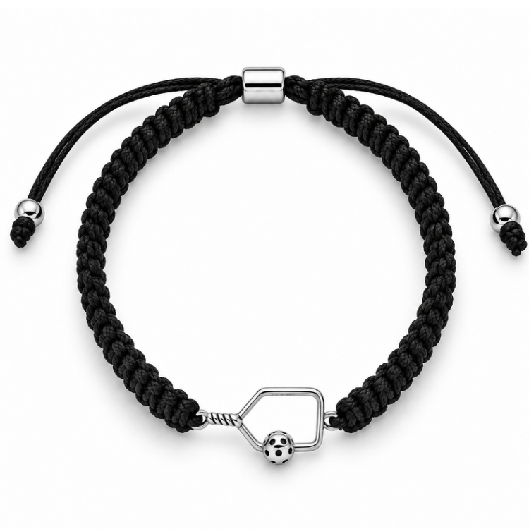 Pickleball Paddle Adjustable Rope Bracelet - Pick Color