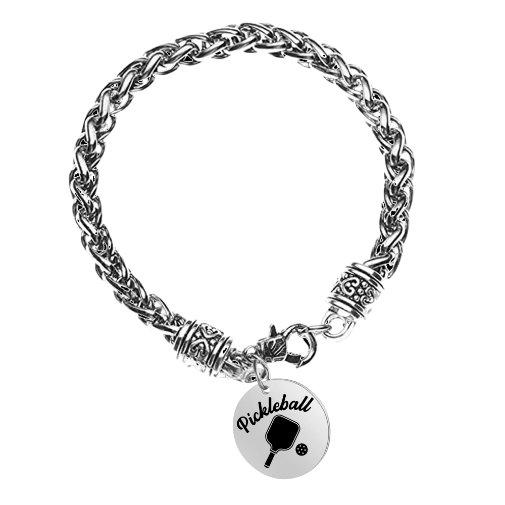 Pickleball Paddle Charm Bracelet