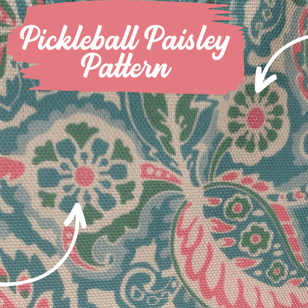 Pattern of Turquoise Pickleball Bag