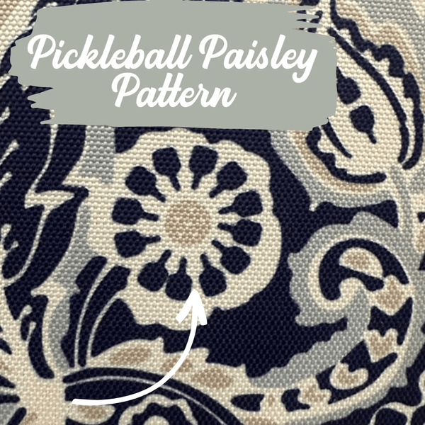 Pattern of Navy Pickleball Bag