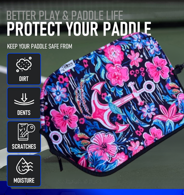 Pickleball Paddle Protective Cover - Waterproof Racket Sleeve With Custom Designs
