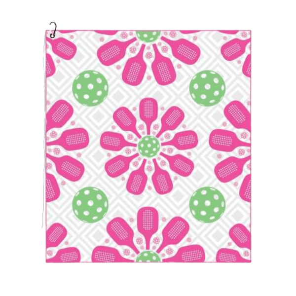 Pink Pickleball Towel