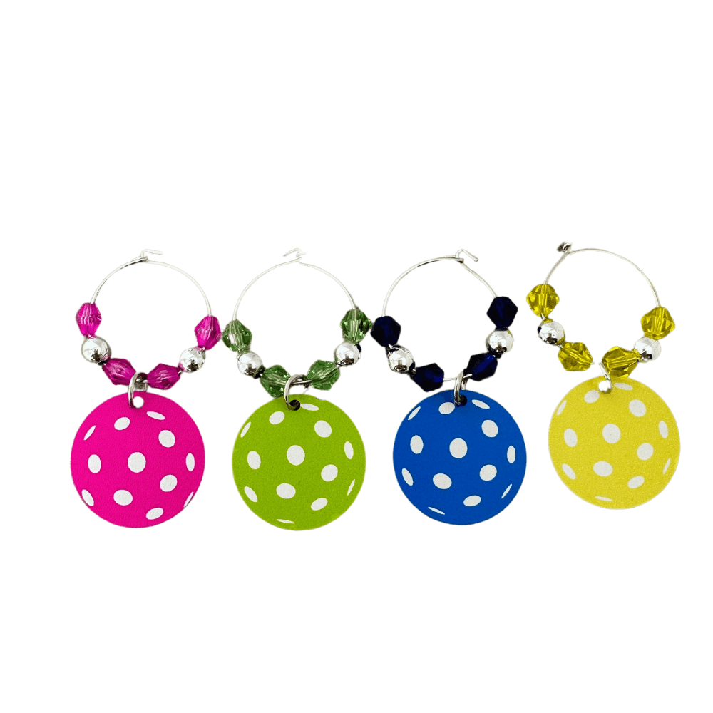 Pickleball Ball Wine Charms