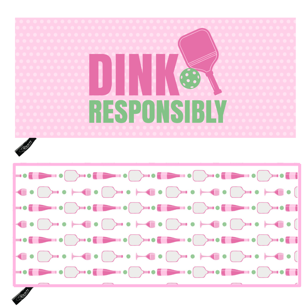 Pink Dink Responsibly Double-Sided Microfiber Towel