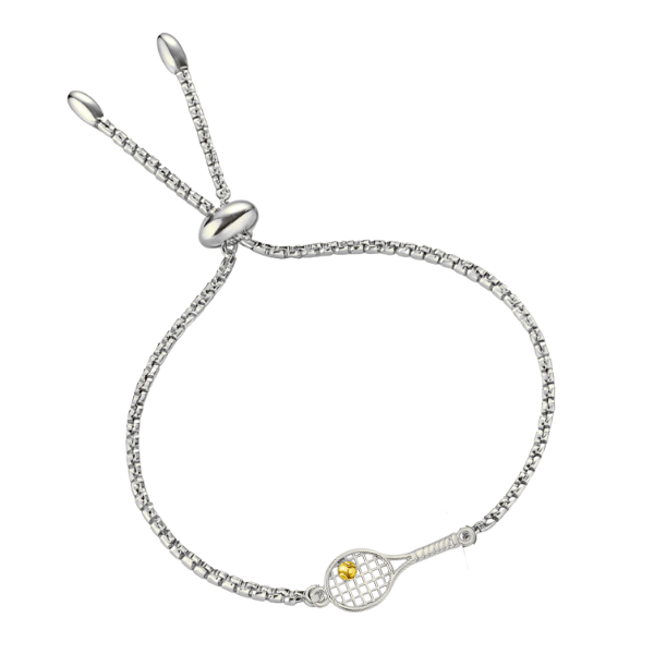Tennis Racket Adjustable Bracelet